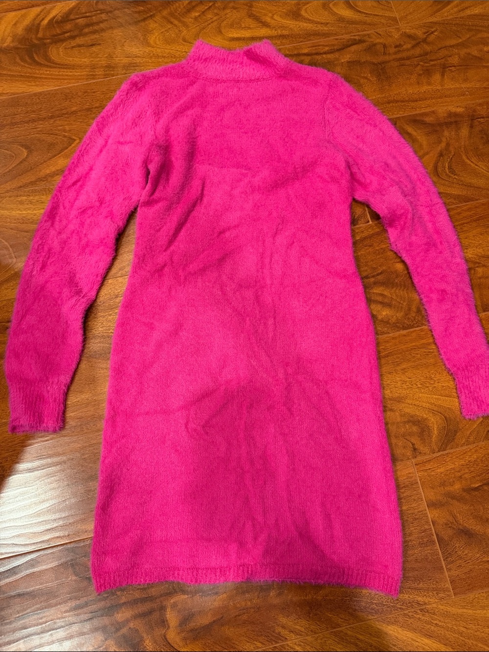 Jessica Simpson Bright Fuchsia Cowl Neck Sweater Dress